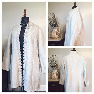 Cream suit jacket